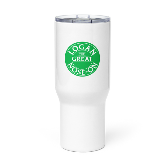 Travel mug with a handle