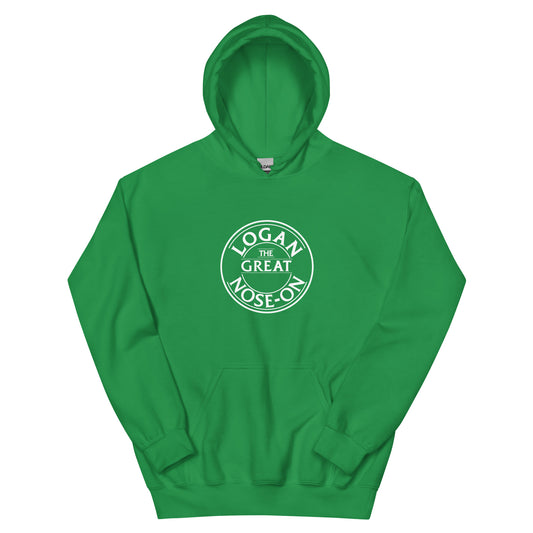 Green Unisex Hoodie front logo only
